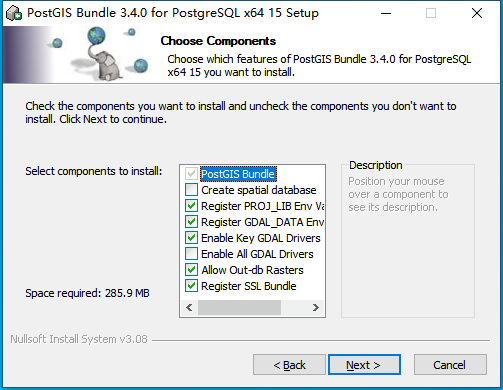 PostGIS软件安装及PostgreSQL中启用PostGIS插件——windows